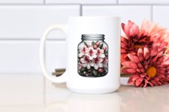 Jar with Rhododendron Clipart Product Image 2
