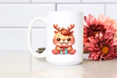 Baby Walrus in Christmas Mode, Transparent PNG Product Image 2