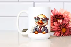 Duck Suit Retro es | Watercolor Clipart Product Image 2