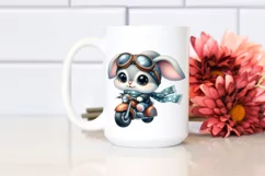 Easter Bunny Scarf Flower, Clipart |T-shirt, Mug PNG Product Image 2