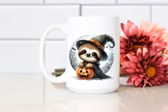 Digital Painting Sloth on a Moon PNG Product Image 2