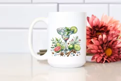 Margarita Sea Shell Flowers USA Flag | Sublimation Clipart Product Image 2