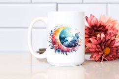 Colorful Simple Moon | Sublimation | Clipart Product Image 2