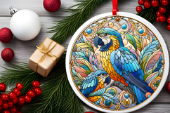 Round Christmass Ornament PNG Product Image 2