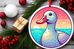 Round Christmass Ornament PNG Product Image 2