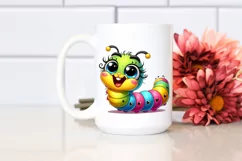 Colorful Baby Caterpillar | Sublimation | Clipart Product Image 2