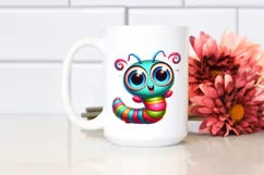Colorful Baby Caterpillar Clipart Product Image 2