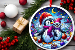 Round Christmass Ornament PNG Product Image 2