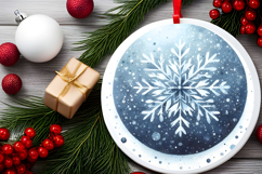 Round Christmass Ornament PNG Product Image 2