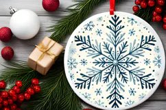 Round Christmass Ornament PNG Product Image 2