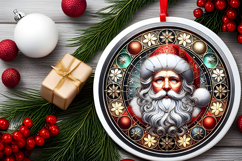 Round Christmass Ornament PNG Product Image 2