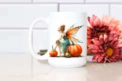 Fairy and Pumpkin Drawing | Vibrant Art Clipart Product Image 2