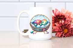 Colorful Sleeping Turtle Cradle Summer Sticker Product Image 2