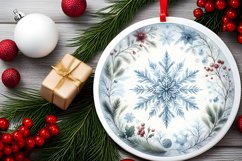 Round Christmas Ornament Sublimation|Clipart Product Image 2