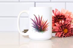 Glossy Heather Material Watercolor Splash | Clipart Product Image 2