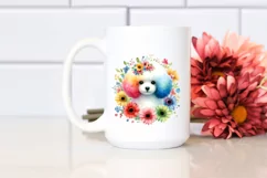 Colorful Poodle Watercolor Clipart Product Image 2