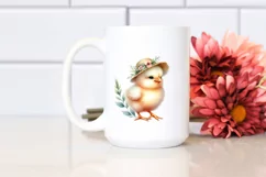Baby Chicken Watercolor PNG Product Image 2