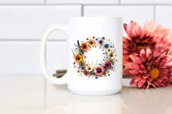 Colorful Wild Flowers | Sublimation | Clipart Product Image 2