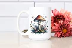 Detailed Mystical Celestial Mushroom PNG Product Image 2
