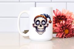Funny Skull Haloween Sublimation Clipart Product Image 2