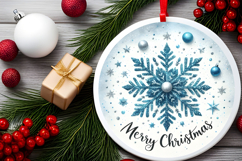Round Christmass Ornament PNG Product Image 2