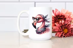 Cute Flamingo Portrait Smiling | Clipart Product Image 2