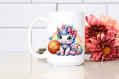 Cute Baby Unicorn Floating PNG Product Image 2