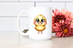 Baby Chick Big Eyes Sublimation Clipart Product Image 2