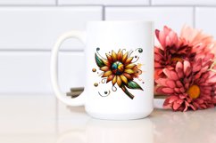 Stained Sunflower Watercolor Splash | Clipart Product Image 2