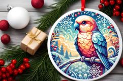 Round Christmass Ornament PNG Product Image 2