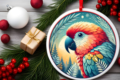 Round Christmass Ornament PNG Product Image 2