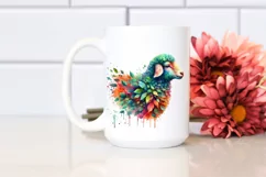 Abstract Lamb with Plant Leaves, PNG Product Image 2