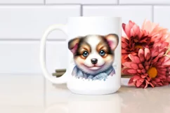 Baby Dog Watercolor PNG Product Image 2