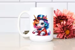 colorful Baby Unicorn in West Coast Swing Dancer's Attire Product Image 2