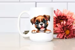 Funny Watercolor Boxer | Sublimation | Clipart Product Image 2