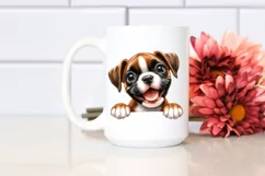 Funny Watercolor Boxer | Sublimation | Clipart Product Image 2