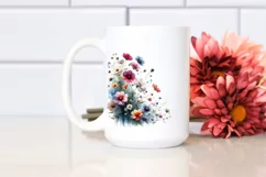Vibrant Wild Flowers | Sublimation | Clipart Product Image 2