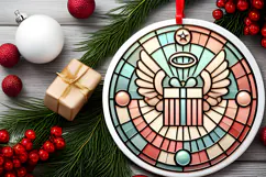 Round Christmass Ornament PNG Product Image 2