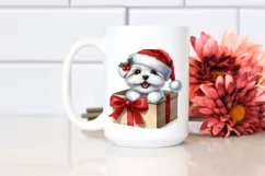 Baby Maltese Gift Box Surprise, High-res PNG Product Image 2
