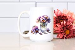 with Pansies | Vibrant Art Clipart Product Image 2