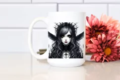 Vibrant Gothic Girl PNG Product Image 2