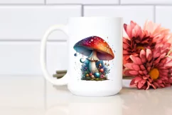 Detailed Pastel Magical Mushroom PNG Product Image 2