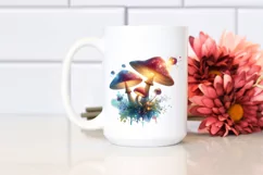 Detailed Pastel Magical Mushroom PNG Product Image 2