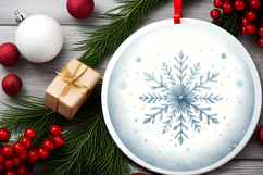 Round Christmass Ornament PNG Product Image 2