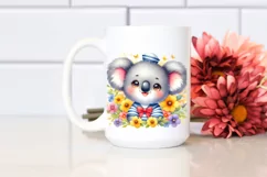 Colorful Baby Koala Sailor Watercolor Product Image 2