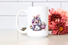 colorful Baby Unicorn with Mardi Gras Parade Product Image 2