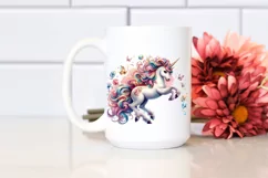 Colorful Baby Unicorn Dance Hall PNG Product Image 2