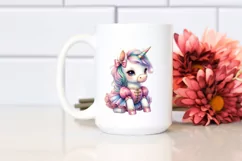 colorful Baby Unicorn in Minuet Dancer's Outfit Product Image 2