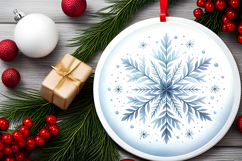 Round Christmass Ornament PNG Product Image 2