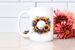 Colorful Sunflower Abstract Frame | Clipart Product Image 2